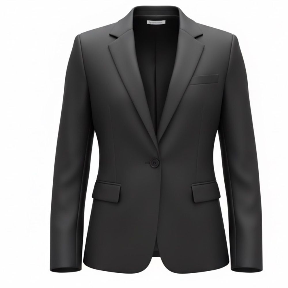 EMPORIO ARMANI WOMENS BLAZER BLACK SIZE 42 EU OR A SMALL
